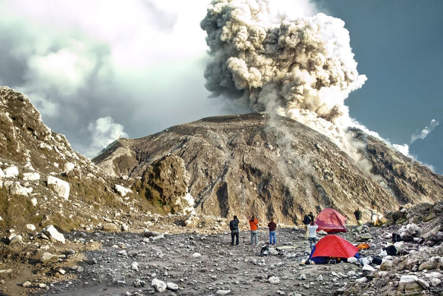 危地马拉的桑提亚圭托火山